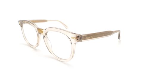 www gucci transparent glass|clear yellow gucci glasses.